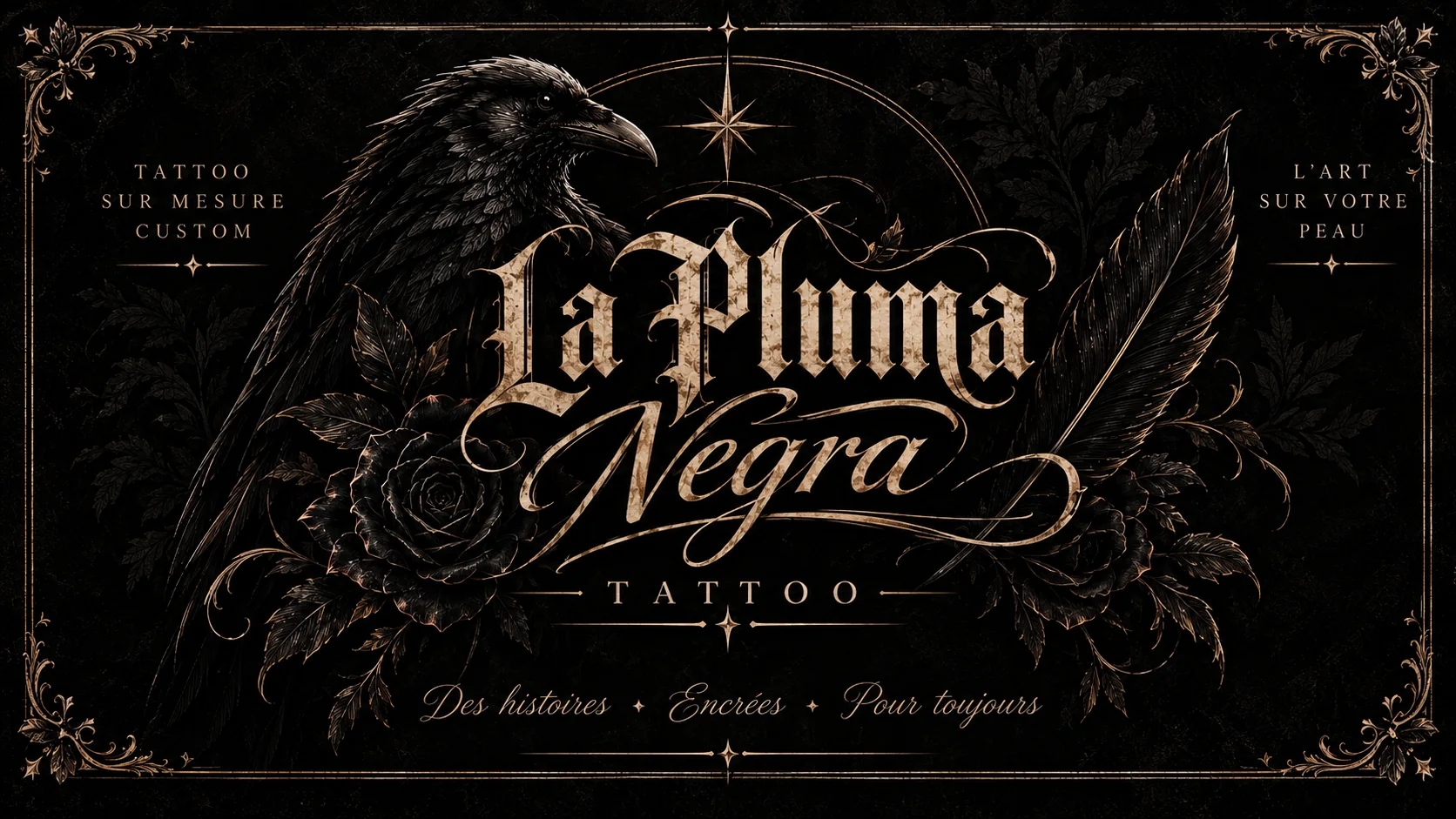 La Pluma Negra — Tattoo. Des histoires encrées pour toujours.